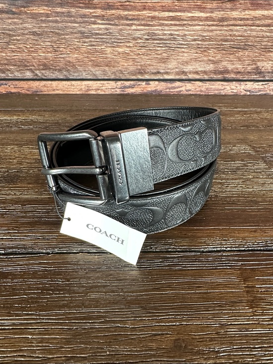 Coach Other - NWT! Coach Men's Embossed Signature Belt in Gunmetal